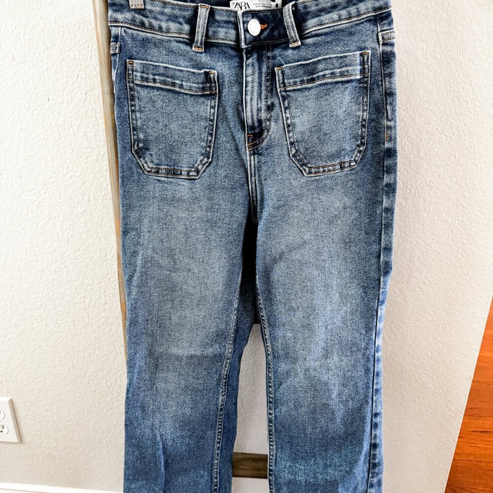 Zara jeans front pocket bootcut size EUR 34 / US 2